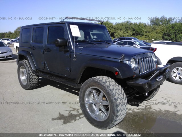 1J8GA591X7L113539 - 2007 JEEP WRANGLER SAHARA GRAY photo 1