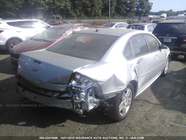 2G1WB5E30G1184285 - 2016 CHEVROLET IMPALA LIMITED LT SILVER photo 4