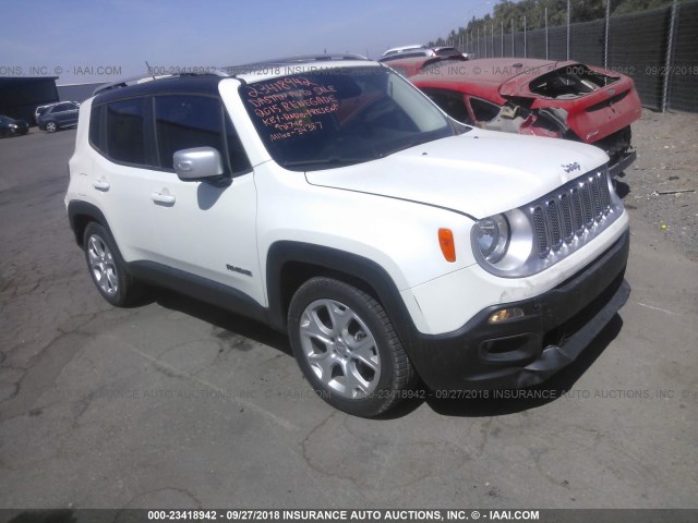 ZACCJADT6FPC11209 - 2015 JEEP RENEGADE LIMITED WHITE photo 1