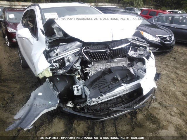 KL4CJASB6JB579476 - 2018 BUICK ENCORE PREFERRED WHITE photo 6