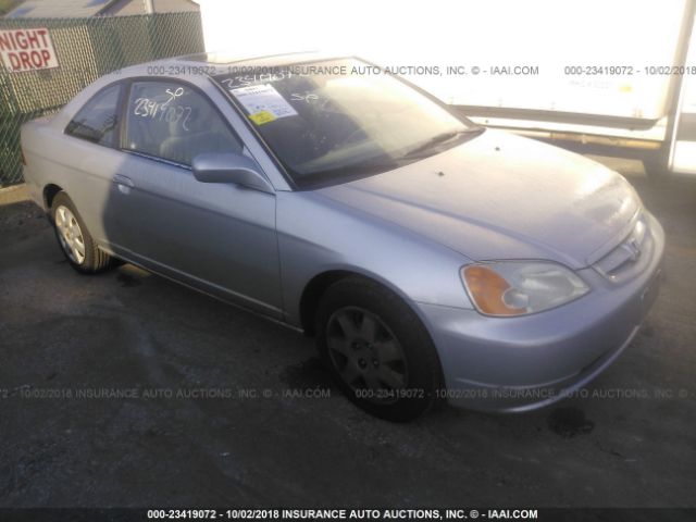 1HGEM22921L063801 - 2001 HONDA CIVIC SI/EX SILVER photo 1