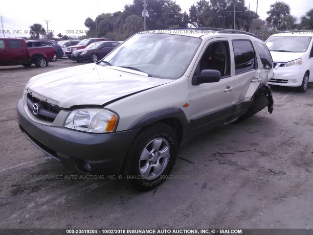 4F2CZ06114KM24235 - 2004 MAZDA TRIBUTE ES GOLD photo 2