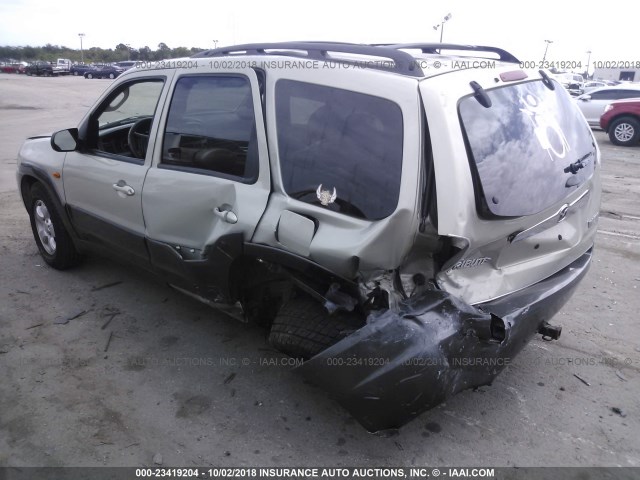 4F2CZ06114KM24235 - 2004 MAZDA TRIBUTE ES 金色 照片 3