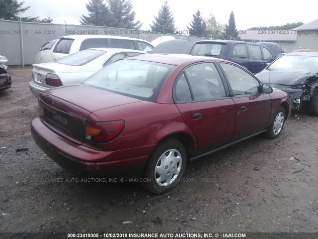 1G8ZH5281YZ160986 - 2000 SATURN SL1 RED photo 4