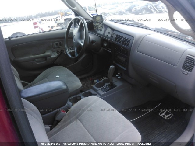 5TEGM92N32Z012565 - 2002 TOYOTA TACOMA DOUBLE CAB PRERUNNER RED photo 5