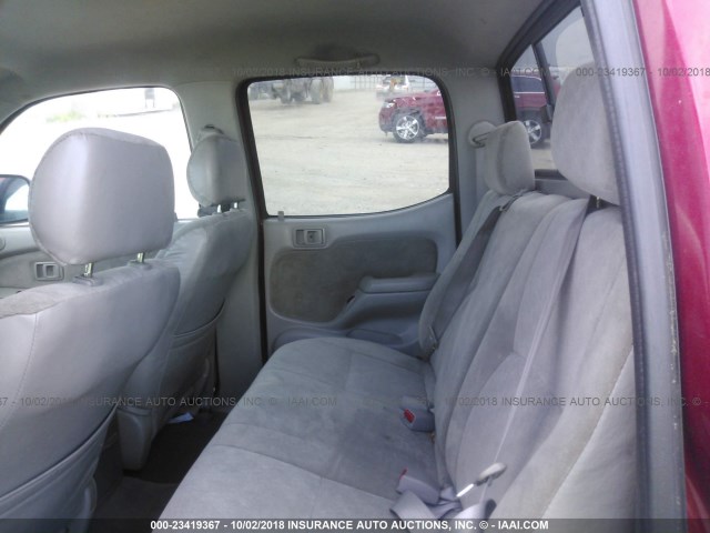 5TEGM92N32Z012565 - 2002 TOYOTA TACOMA DOUBLE CAB PRERUNNER RED photo 8