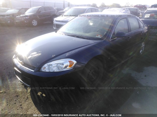 2G1WB57N891243469 - 2009 CHEVROLET IMPALA LS BLUE photo 2