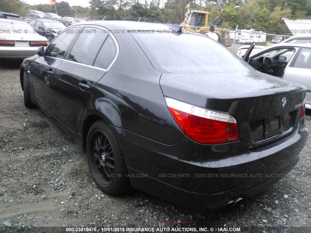 WBANV93558CW51232 - 2008 BMW 535 XI BLACK photo 3