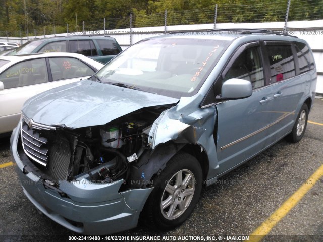 2A4RR5D18AR299641 - 2010 CHRYSLER TOWN & COUNTRY TOURING BLUE photo 2