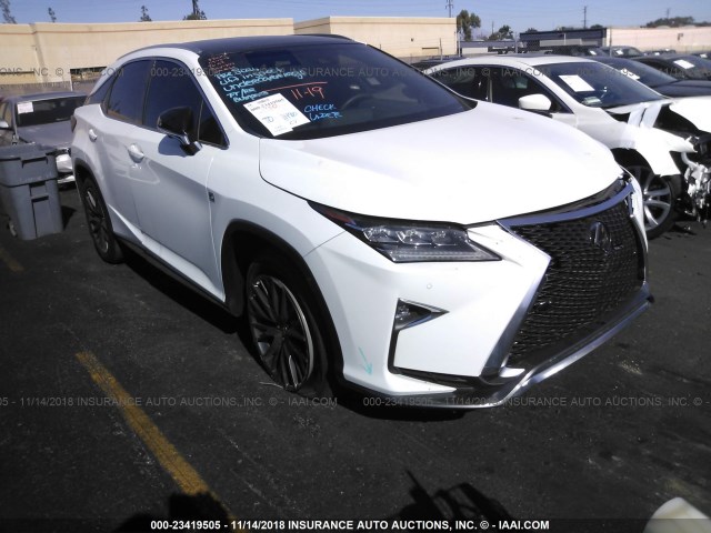 2T2BZMCA9HC125358 - 2017 LEXUS RX 350/BASE/F SPORT WHITE photo 1