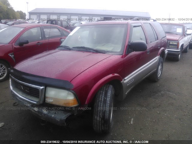 1GKDT13W5Y2147708 - 2000 GMC JIMMY / ENVOY  RED photo 2