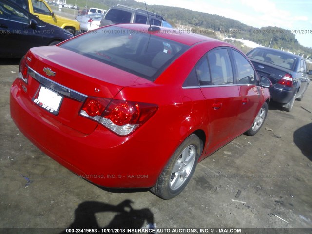 1G1PE5SB5G7224175 - 2016 CHEVROLET CRUZE LIMITED LT RED photo 4