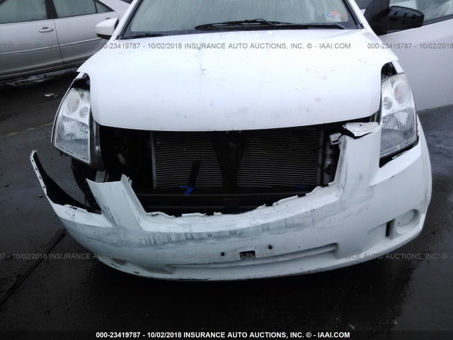 3N1AB61E58L687988 - 2008 NISSAN SENTRA 2.0/2.0S/2.0SL WHITE photo 6