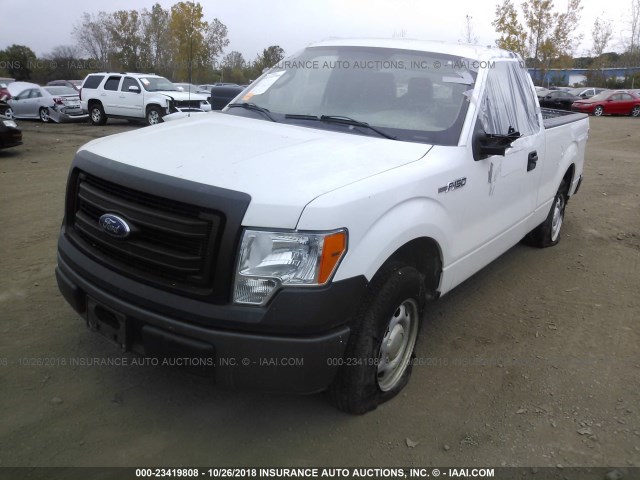 1FTMF1CM1DFC13448 - 2013 FORD F150 WHITE photo 2