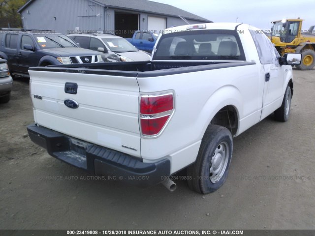 1FTMF1CM1DFC13448 - 2013 FORD F150 WHITE photo 4