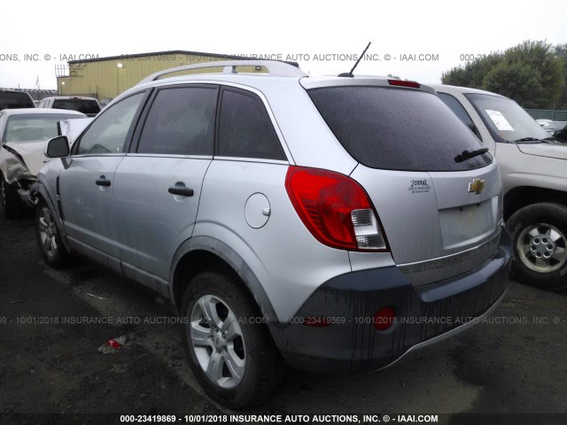 3GNAL2EK3ES612122 - 2014 CHEVROLET CAPTIVA LS SILVER photo 3