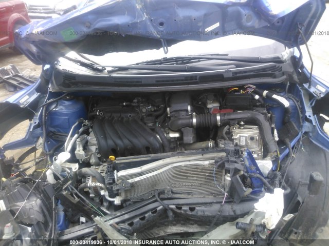 3N1CE2CP4FL444614 - 2015 NISSAN VERSA NOTE S/S PLUS/SV/SL/SR BLUE photo 10