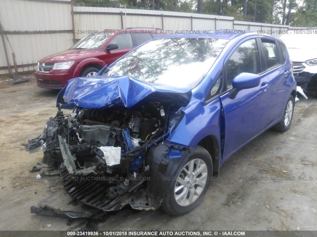 3N1CE2CP4FL444614 - 2015 NISSAN VERSA NOTE S/S PLUS/SV/SL/SR BLUE photo 2