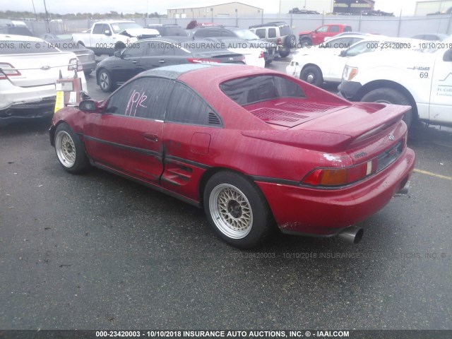 JT2SW21N5M0004007 - 1991 TOYOTA MR2 SPORT ROOF RED photo 3