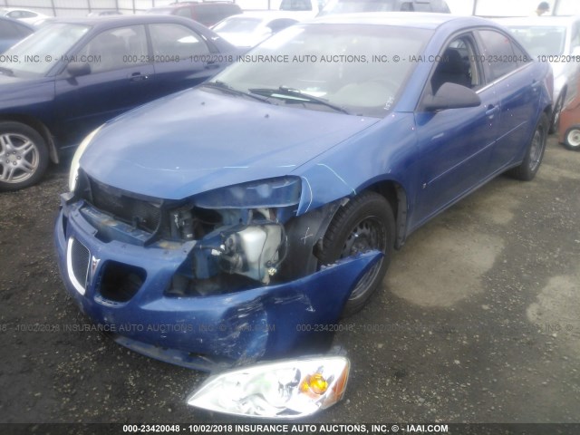 1G2ZF58B574240077 - 2007 PONTIAC G6 VALUE LEADER/BASE BLUE photo 2