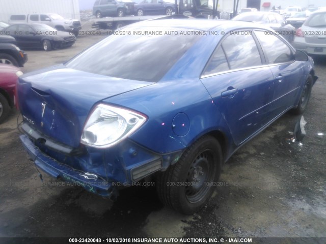 1G2ZF58B574240077 - 2007 PONTIAC G6 VALUE LEADER/BASE BLUE photo 4