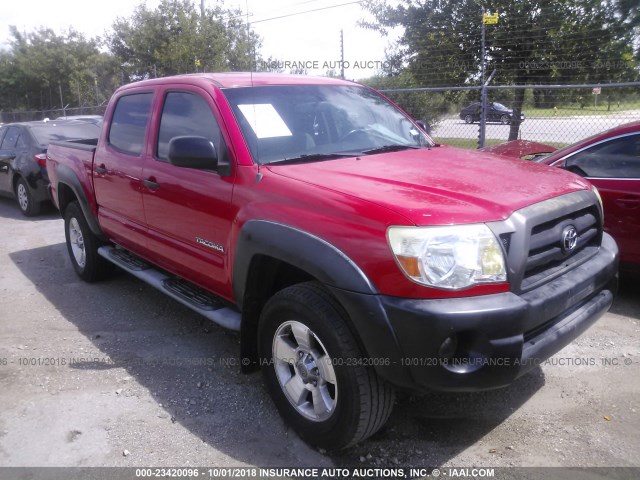 3TMJU62N76M012706 - 2006 TOYOTA TACOMA DOUBLE CAB PRERUNNER RED photo 1