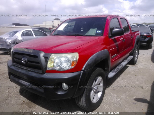 3TMJU62N76M012706 - 2006 TOYOTA TACOMA DOUBLE CAB PRERUNNER RED photo 2
