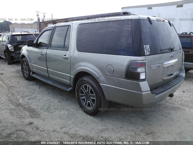 1FMFK15548LA22250 - 2008 FORD EXPEDITION EL XLT GRAY photo 3