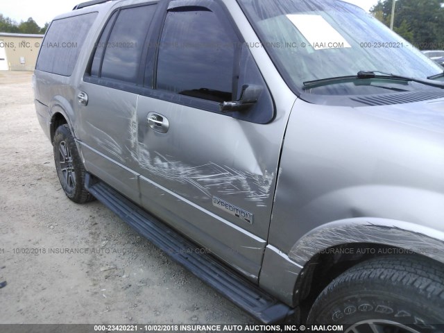 1FMFK15548LA22250 - 2008 FORD EXPEDITION EL XLT GRAY photo 6