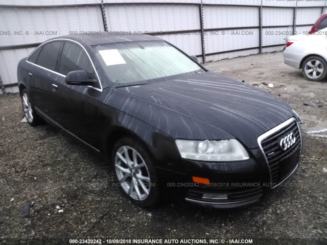 WAUSG74F49N058508 - 2009 AUDI A6 BLACK photo 1