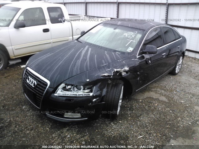 WAUSG74F49N058508 - 2009 AUDI A6 BLACK photo 2