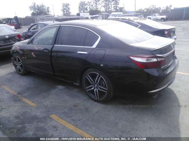 1HGCR2E56GA109507 - 2016 HONDA ACCORD SPORT BLACK photo 3