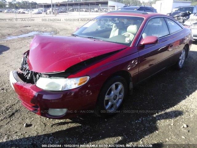 2T1CF22P01C512690 - 2001 TOYOTA CAMRY SOLARA SE/SLE Qırmızı foto 2