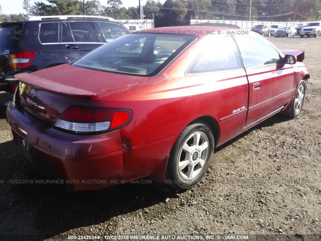 2T1CF22P01C512690 - 2001 TOYOTA CAMRY SOLARA SE/SLE Qırmızı foto 4