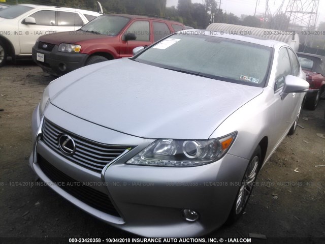 JTHBK1GG8D2046101 - 2013 LEXUS ES 350 SILVER photo 2