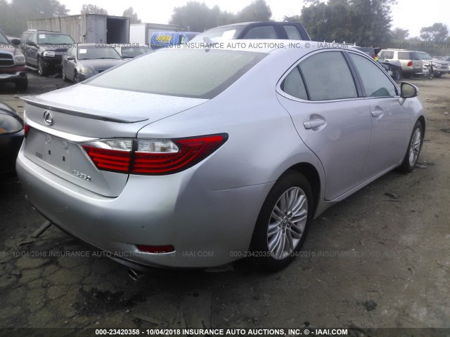 JTHBK1GG8D2046101 - 2013 LEXUS ES 350 SILVER photo 4