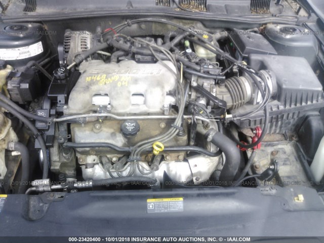 1G2NF52E43M701023 - 2003 PONTIAC GRAND AM SE1 GREEN photo 10