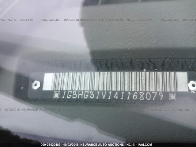 1GBHG31V141168079 - 2004 CHEVROLET EXPRESS G3500  WHITE photo 10