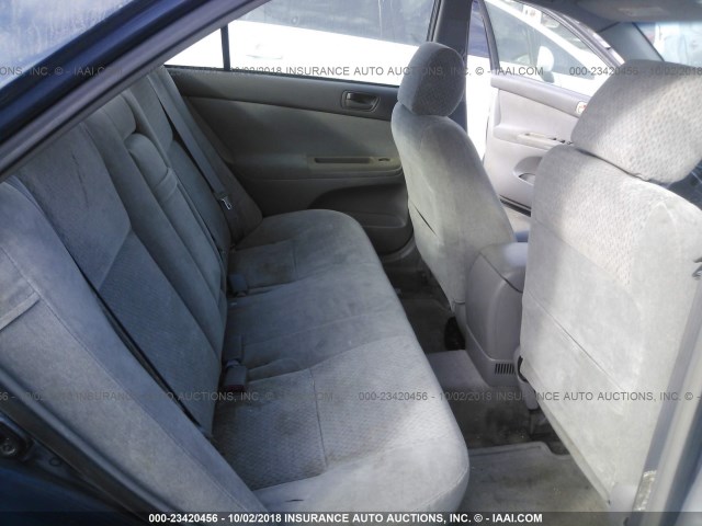 4T1BE32K63U164744 - 2003 TOYOTA CAMRY LE/XLE/SE Көк фото 8
