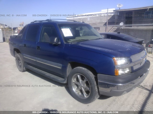 3GNEC13T33G261218 - 2003 CHEVROLET AVALANCHE C1500 BLUE photo 1