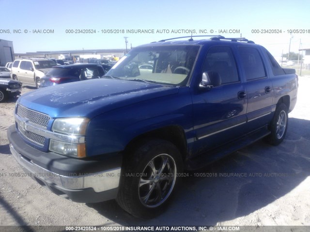 3GNEC13T33G261218 - 2003 CHEVROLET AVALANCHE C1500 BLUE photo 2