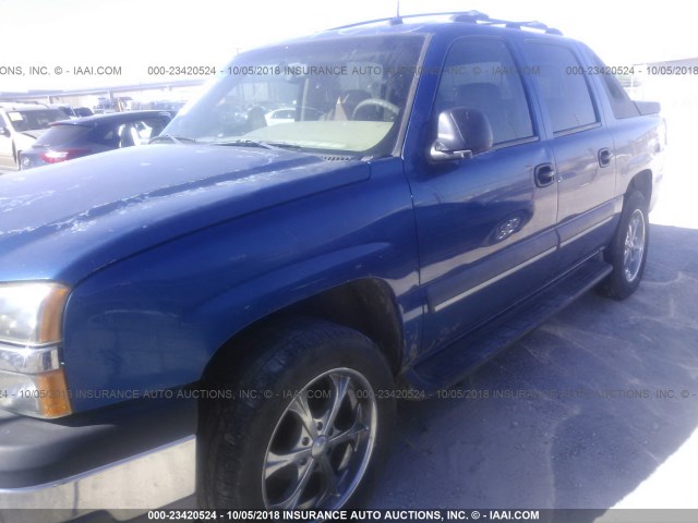 3GNEC13T33G261218 - 2003 CHEVROLET AVALANCHE C1500 BLUE photo 6