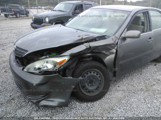 4T1BE32K93U700022 - 2003 TOYOTA CAMRY LE/XLE/SE GRAY photo 6