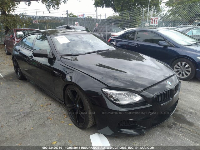 WBS6C9C50FD467510 - 2015 BMW M6 GRAN COUPE BLACK photo 1