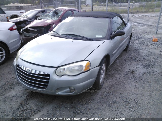 1C3EL65R45N631307 - 2005 CHRYSLER SEBRING LIMITED SILVER photo 2