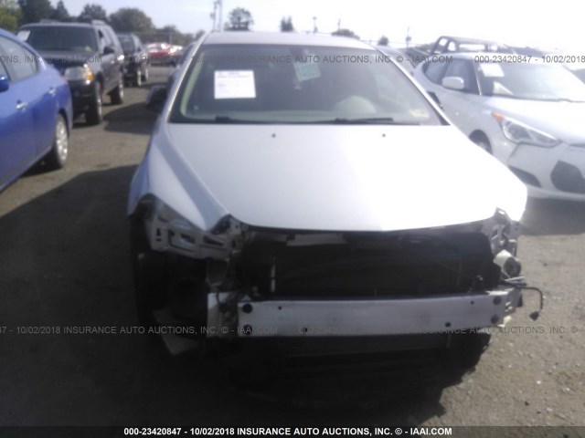 1G1ZB5E15BF143986 - 2011 CHEVROLET MALIBU LS ვერცხლისფერი ფოტო 6
