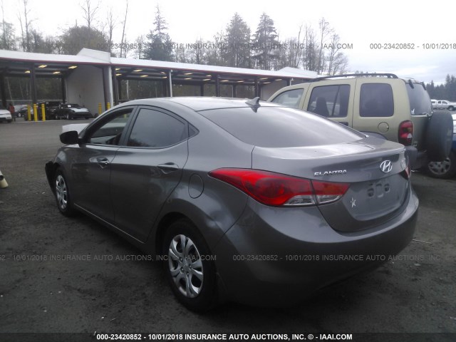 5NPDH4AE2DH183907 - 2013 HYUNDAI ELANTRA GLS/LIMITED SILVER photo 3