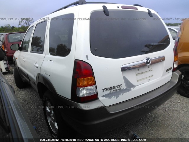 4F2YU08172KM56069 - 2002 MAZDA TRIBUTE LX/ES 白色 照片 3