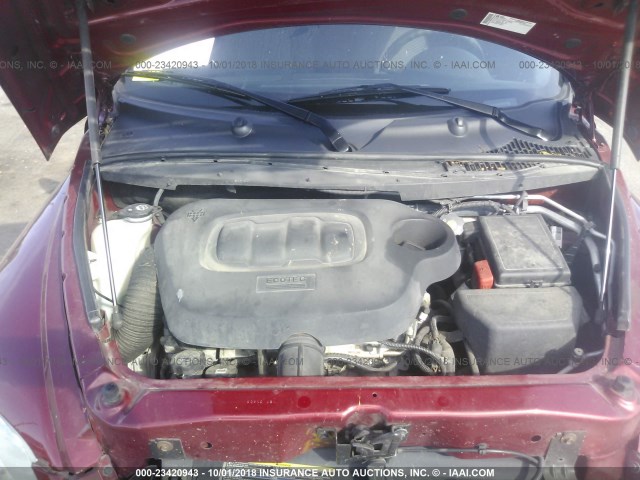 3GNCA13B89S583394 - 2009 CHEVROLET HHR LS წითელი ფოტო 10