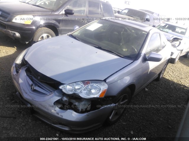 JH4DC548X4S015149 - 2004 ACURA RSX SILVER photo 2